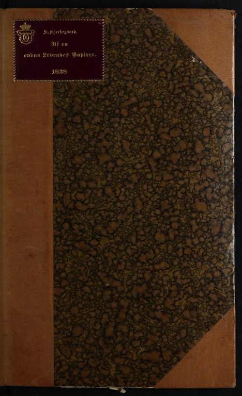 Bound first edition, 1838