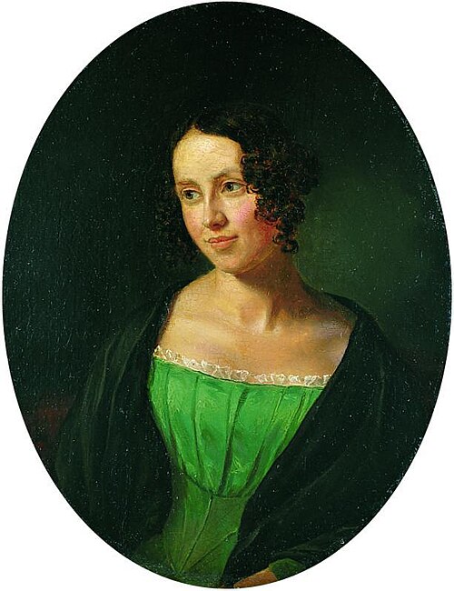 Regine Olsen, portrait by Emil Bærentzen