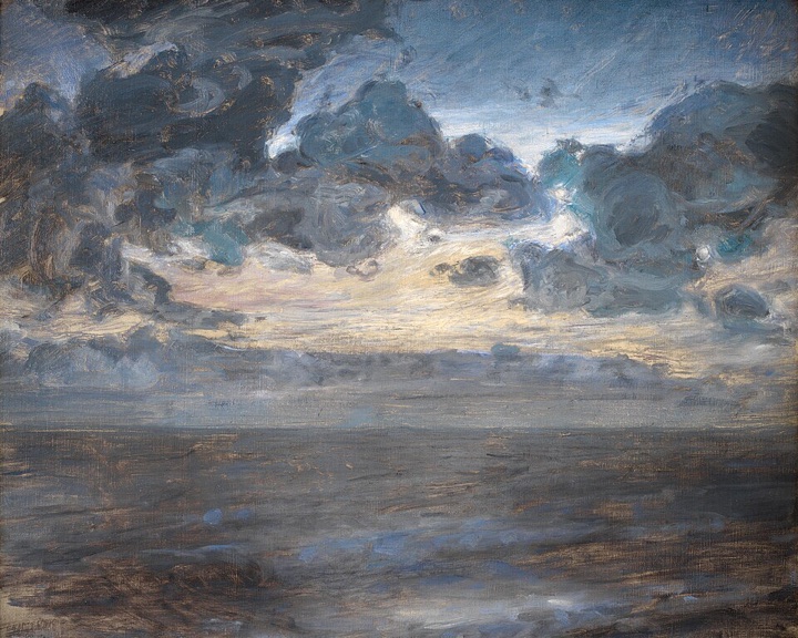 Julius Paulsen's 1886 painting of a midsummer night at Tisvilde beach